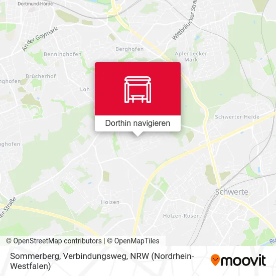 Sommerberg, Verbindungsweg Karte