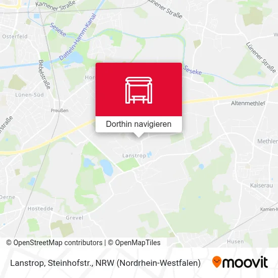 Lanstrop, Steinhofstr. Karte