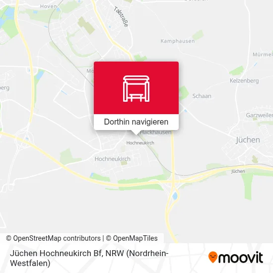 Jüchen Hochneukirch Bf Karte
