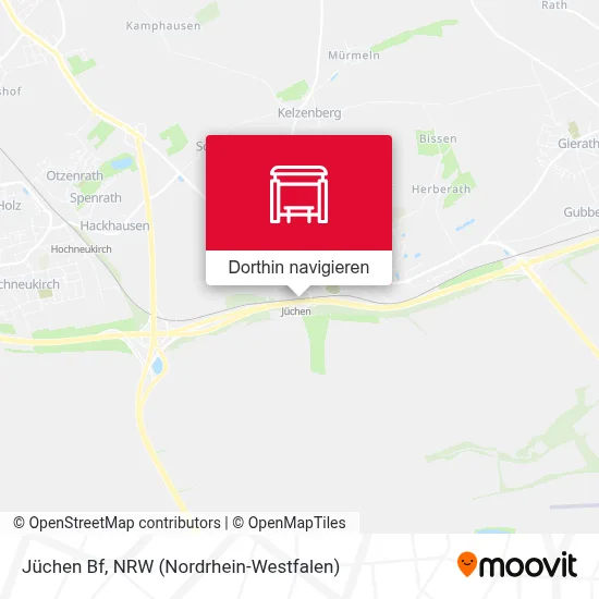 Jüchen Bf Karte