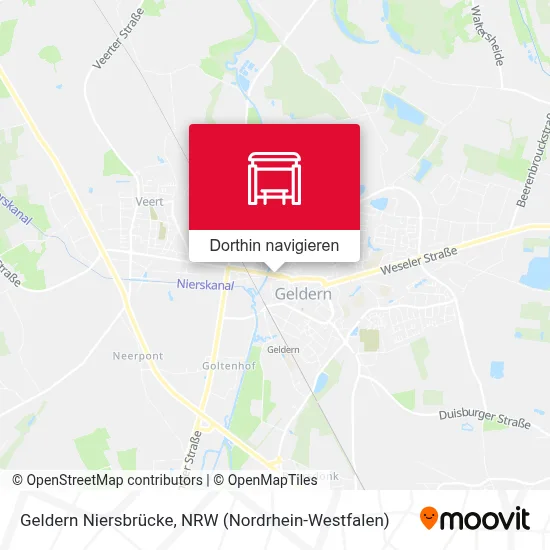 Geldern Niersbrücke Karte