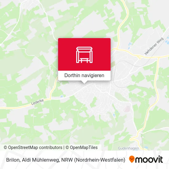 Brilon, Aldi Mühlenweg Karte