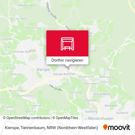 Kierspe, Tannenbaum Karte