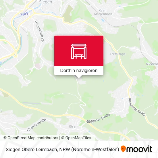 Siegen Obere Leimbach Karte