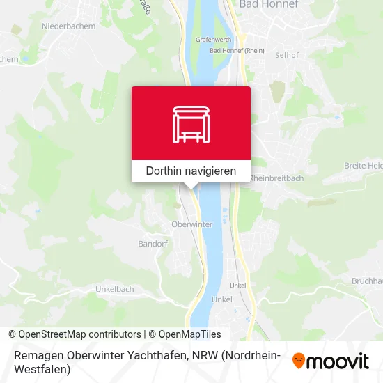 Remagen Oberwinter Yachthafen Karte