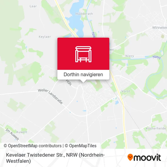 Kevelaer Twistedener Str. Karte