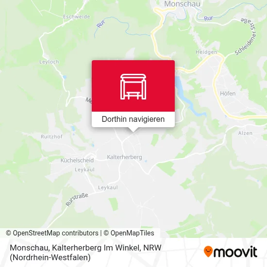 Monschau, Kalterherberg Im Winkel Karte