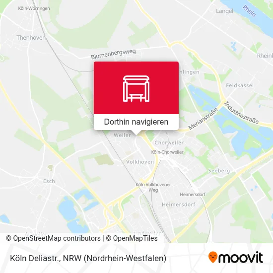 Köln Deliastr. Karte