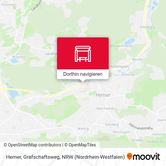 Hemer, Grafschaftsweg Karte