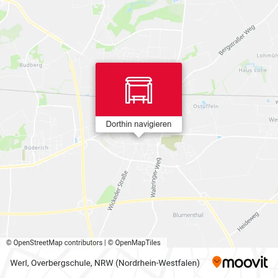 Werl, Overbergschule Karte