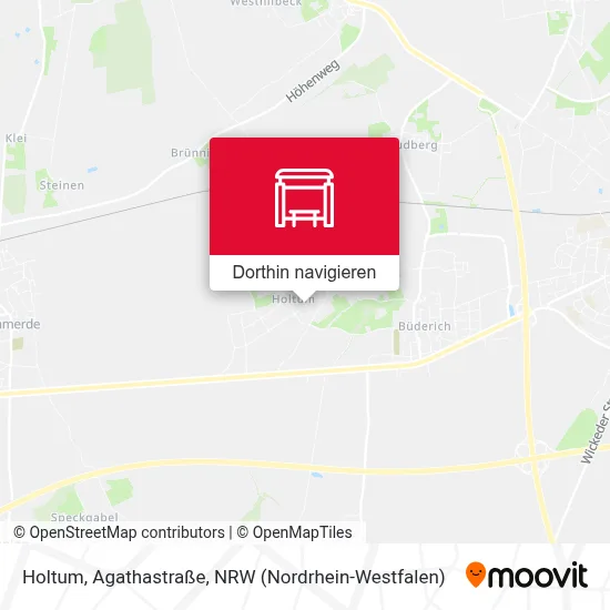 Holtum, Agathastraße Karte
