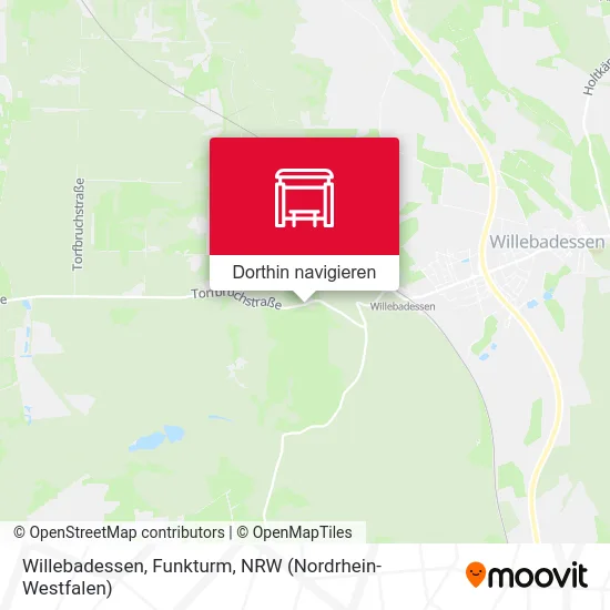 Willebadessen, Funkturm Karte