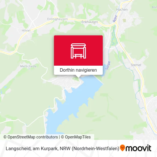 Langscheid, am Kurpark Karte