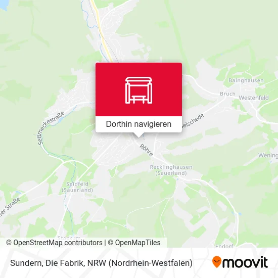 Sundern, Die Fabrik Karte