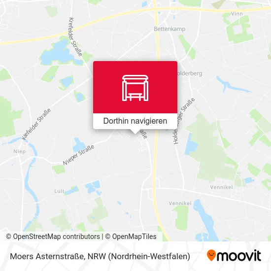 Moers Asternstraße Karte