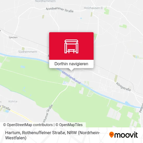Hartum, Rothenuffelner Straße Karte