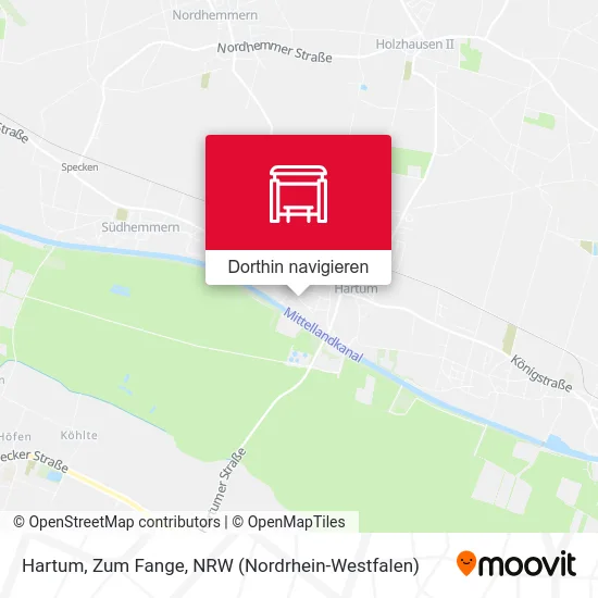 Hartum, Zum Fange Karte