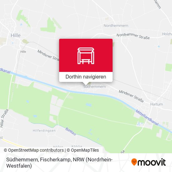 Südhemmern, Fischerkamp Karte