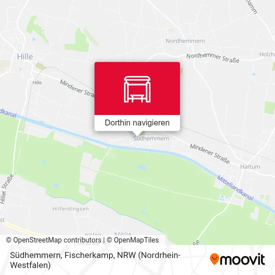 Südhemmern, Fischerkamp Karte