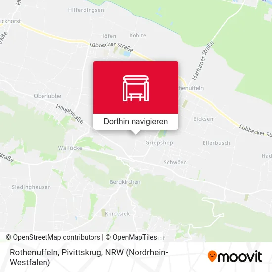 Rothenuffeln, Pivittskrug Karte