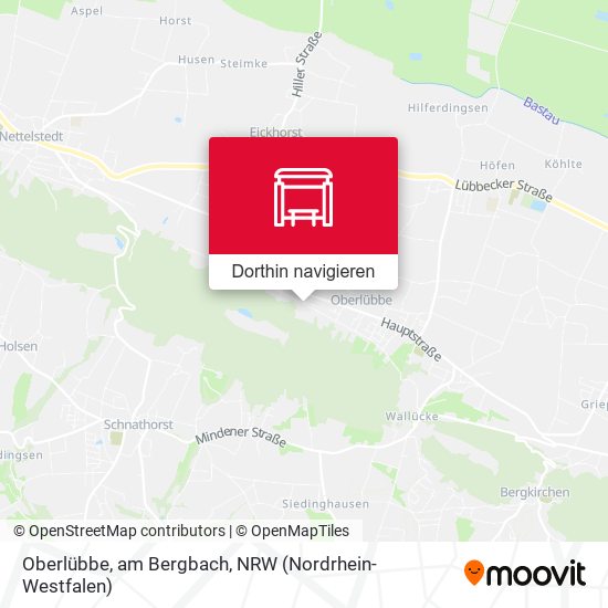 Oberlübbe, am Bergbach Karte