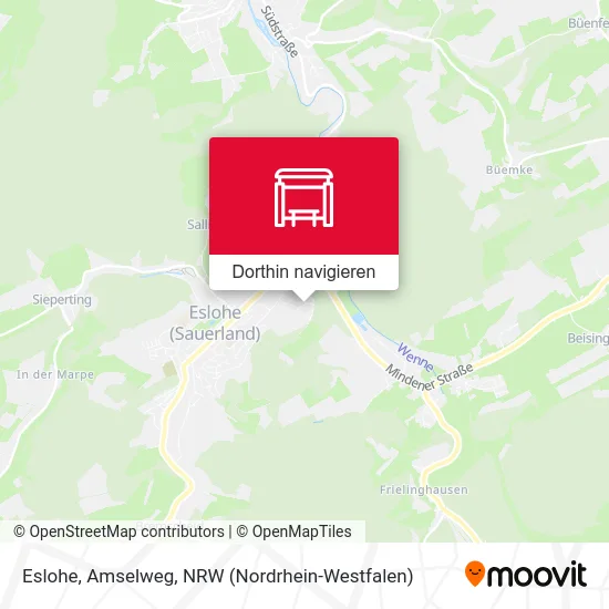 Eslohe, Amselweg Karte