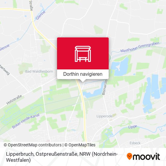 Lipperbruch, Ostpreußenstraße Karte