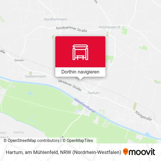 Hartum, am Mühlenfeld Karte