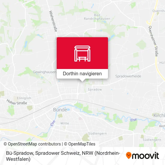 Bü-Spradow, Spradower Schweiz Karte