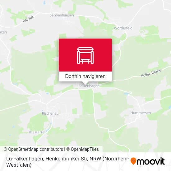 Lü-Falkenhagen, Henkenbrinker Str Karte