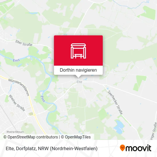 Elte, Dorfplatz Karte