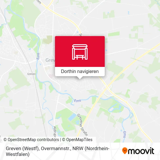 Greven (Westf), Overmannstr. Karte