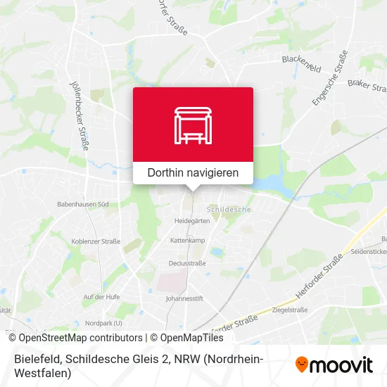 Bielefeld, Schildesche Gleis 2 Karte