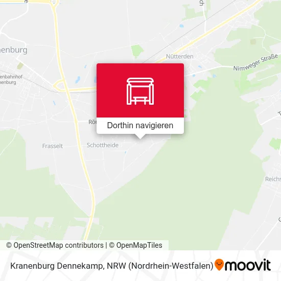 Kranenburg Dennekamp Karte