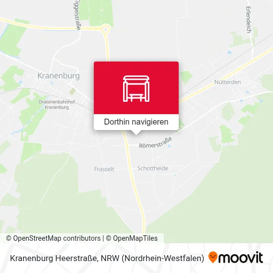 Kranenburg Heerstraße Karte