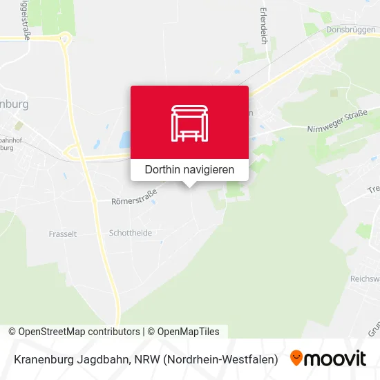 Kranenburg Jagdbahn Karte