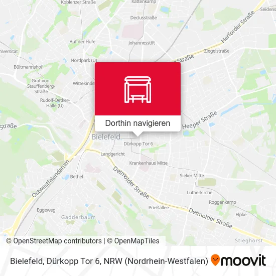 Bielefeld, Dürkopp Tor 6 Karte