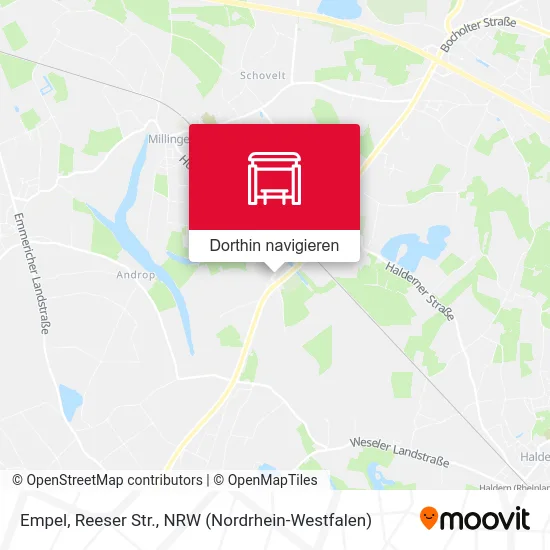 Empel, Reeser Str. Karte