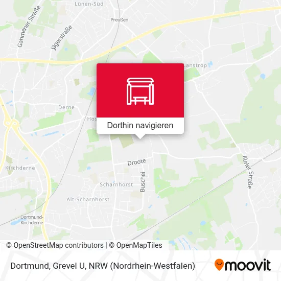 Dortmund, Grevel U Karte