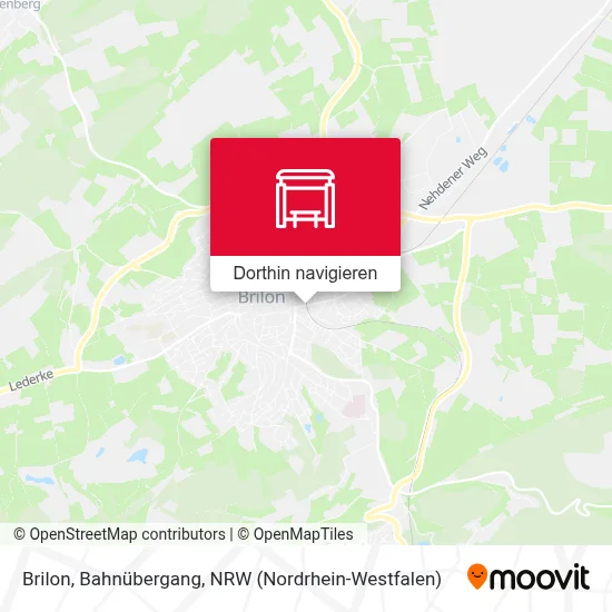Brilon, Bahnübergang Karte