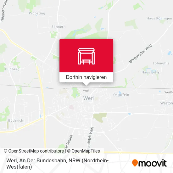 Werl, An Der Bundesbahn Karte