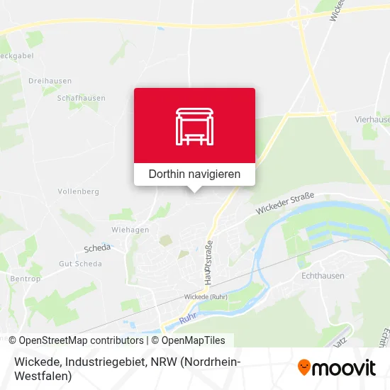 Wickede, Industriegebiet Karte
