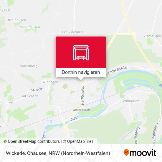 Wickede, Chausee Karte