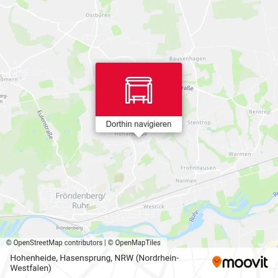 Hohenheide, Hasensprung Karte