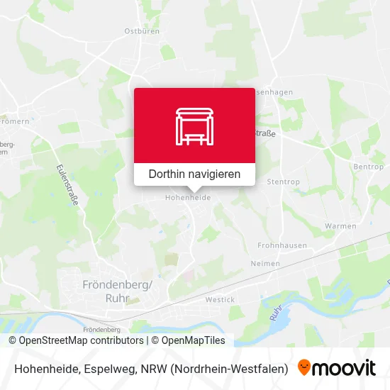 Hohenheide, Espelweg Karte