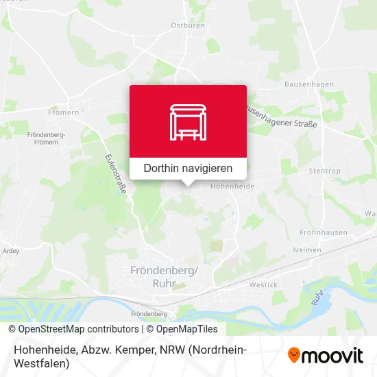 Hohenheide, Abzw. Kemper Karte