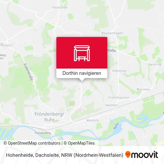 Hohenheide, Dachsleite Karte