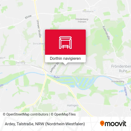 Ardey, Talstraße Karte