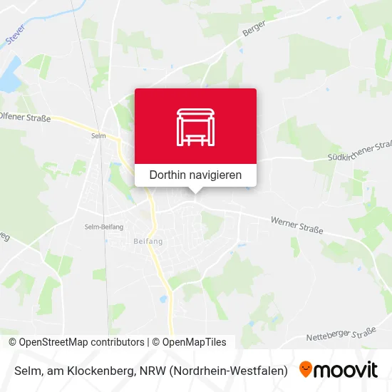Selm, am Klockenberg Karte