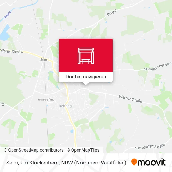 Selm, am Klockenberg Karte